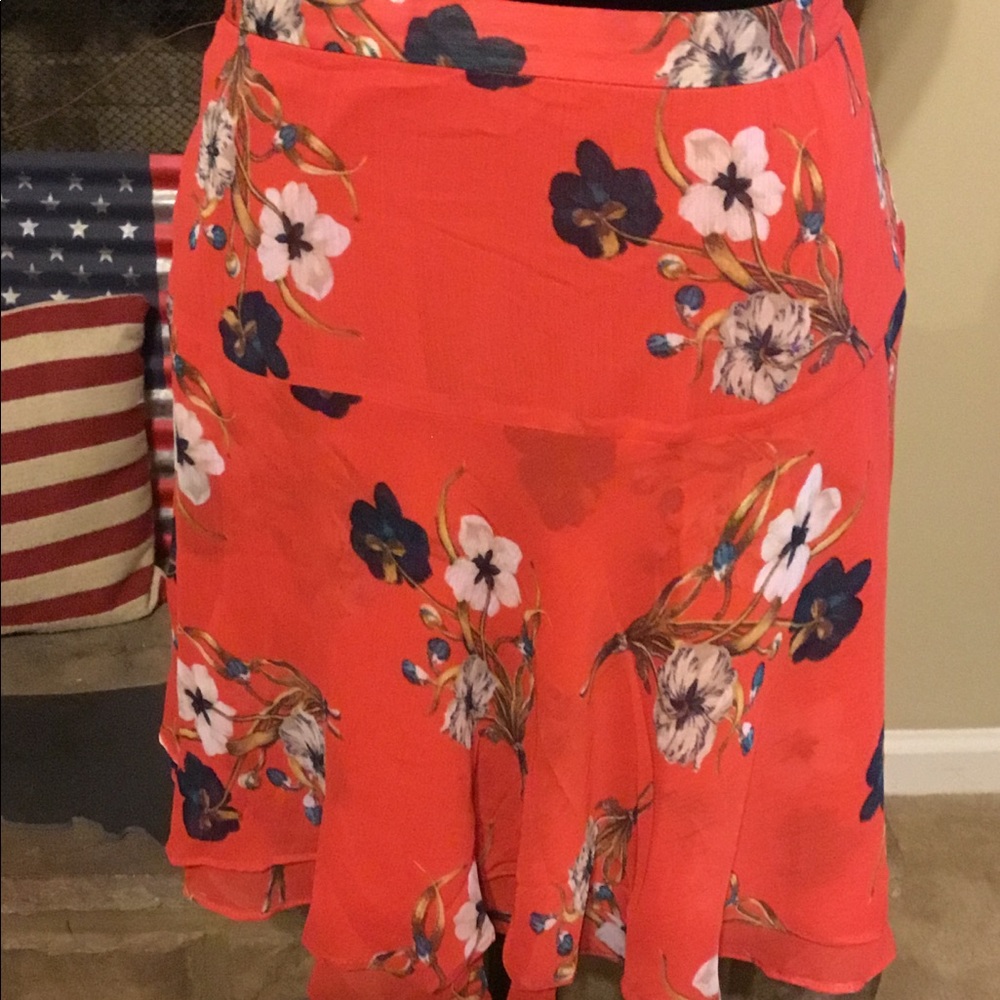Knee length skirt